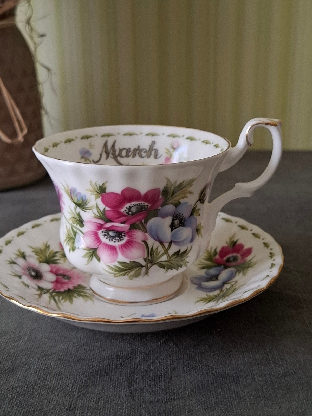Royal Albert Flower of the Month Maart Anemonen, Ophalen of Verzenden