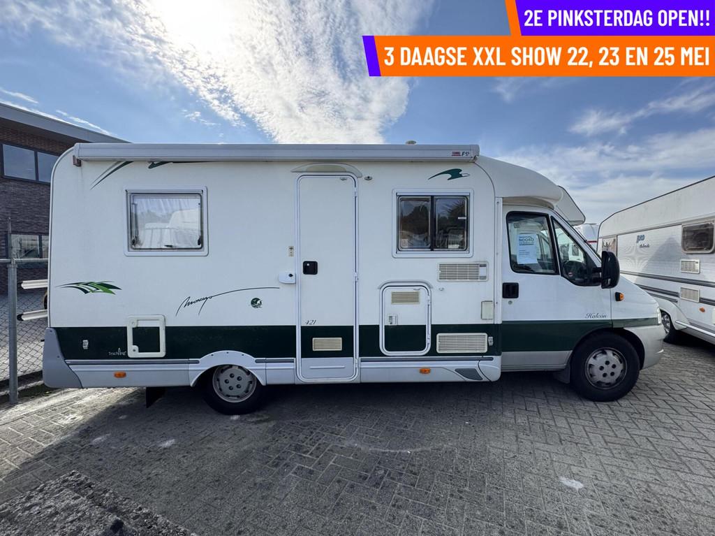 Moncayo Halcon H-421, FRANSBED, AIRCO, 97012 KM, Caravans en Kamperen, Overige merken, Fietsendrager, Bedrijf, Airconditioning