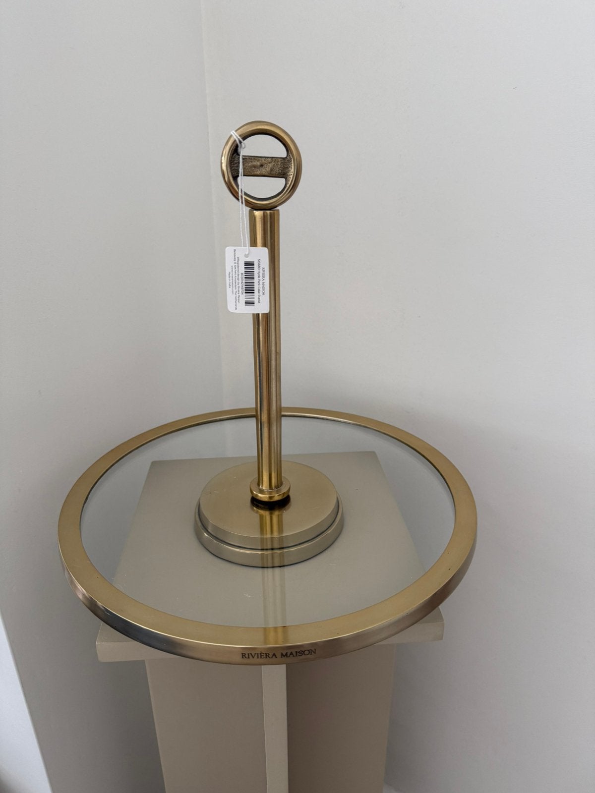Rivièra Maison Hyde Park Cake Stand, Ophalen of Verzenden, Nieuw, Goud