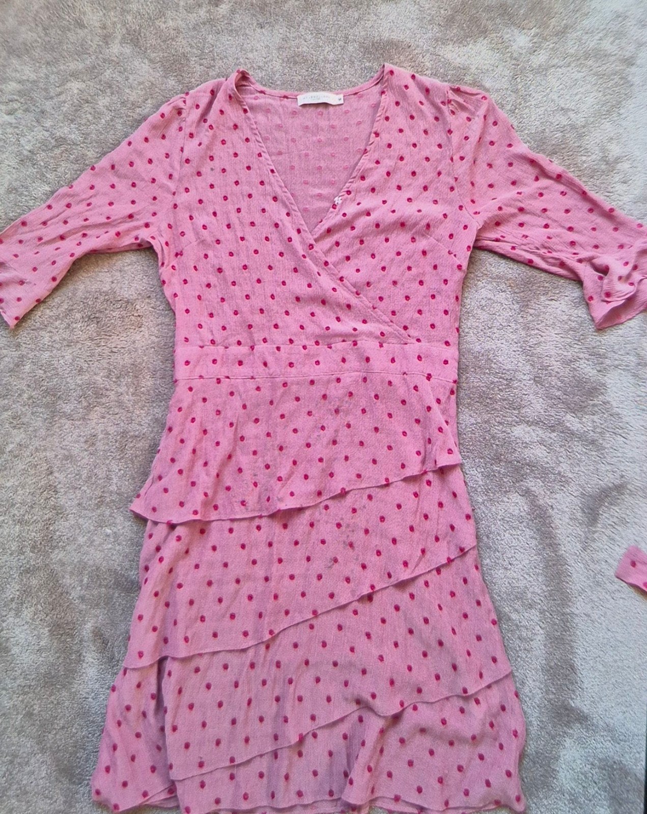 Roze jurk met stippen van My Jewellery, Maat 38/40 (M), My Jewellery, Ophalen of Verzenden, Zo goed als nieuw