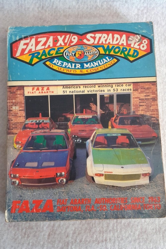 Faza X1/9 Strada 128 FIAT RITMO Repair Manual A.S. Cosentino, Gelezen, Ophalen of Verzenden, Alfred S. Cosentino, Overige merken