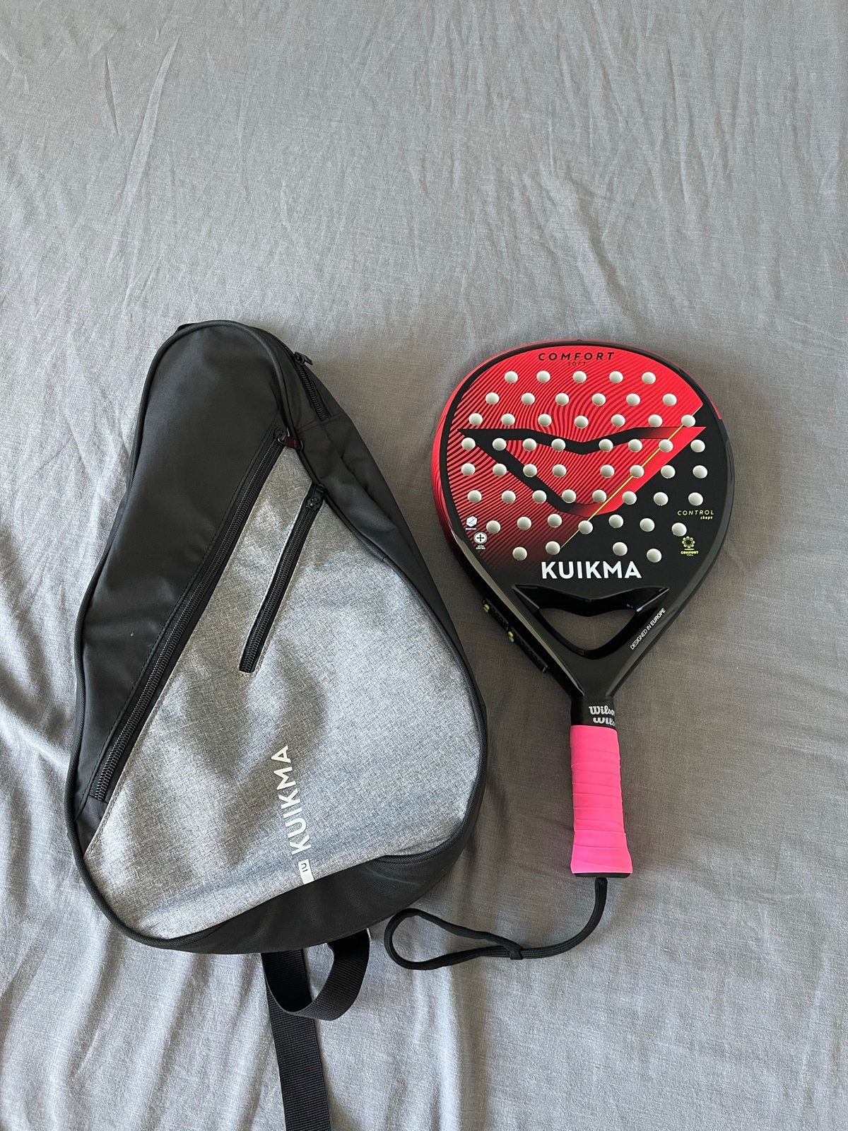 Kuikma Padelracket Comfort met Tas - Zo goed als nieuw, Ophalen of Verzenden, Zo goed als nieuw, Padelracket