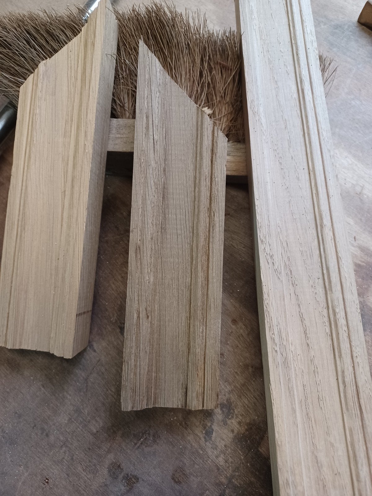 Lijsten koplatten,keeplatten, Doe-het-zelf en Verbouw, Hout en Planken, Ophalen, Minder dan 25 mm, Eiken, Nieuw