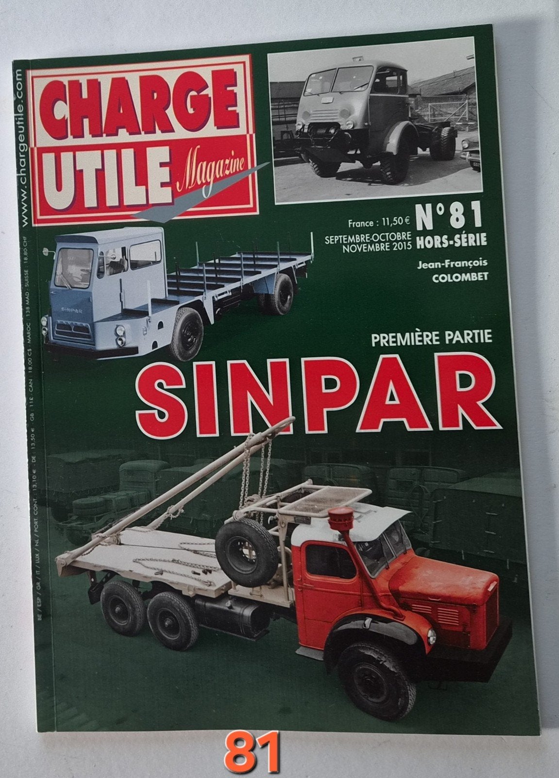 Charge Utile Hors-Série  nr 81 - Sinpar (Première Deel), Ophalen of Verzenden, Zo goed als nieuw, Overige typen