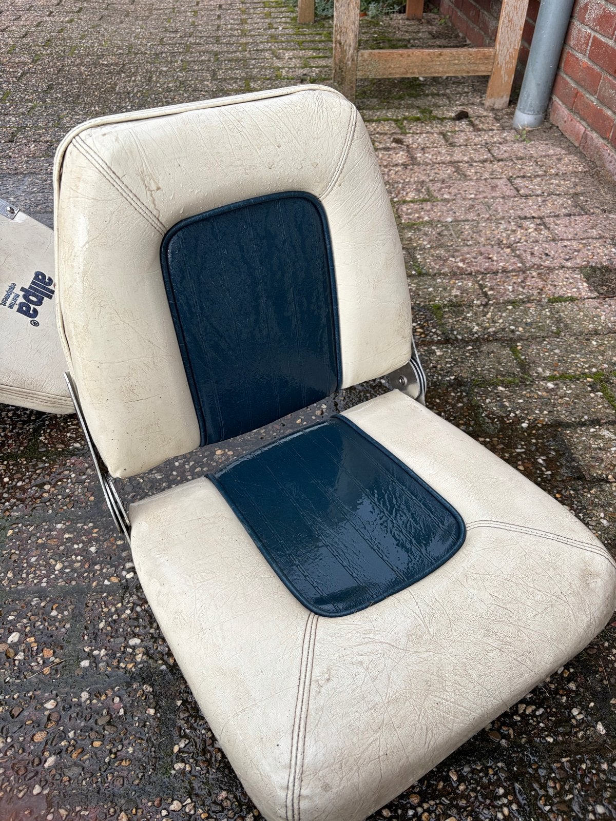 Allpa inklapbare stoelen van leer, Ophalen, Gebruikt, Interieur en Kussens