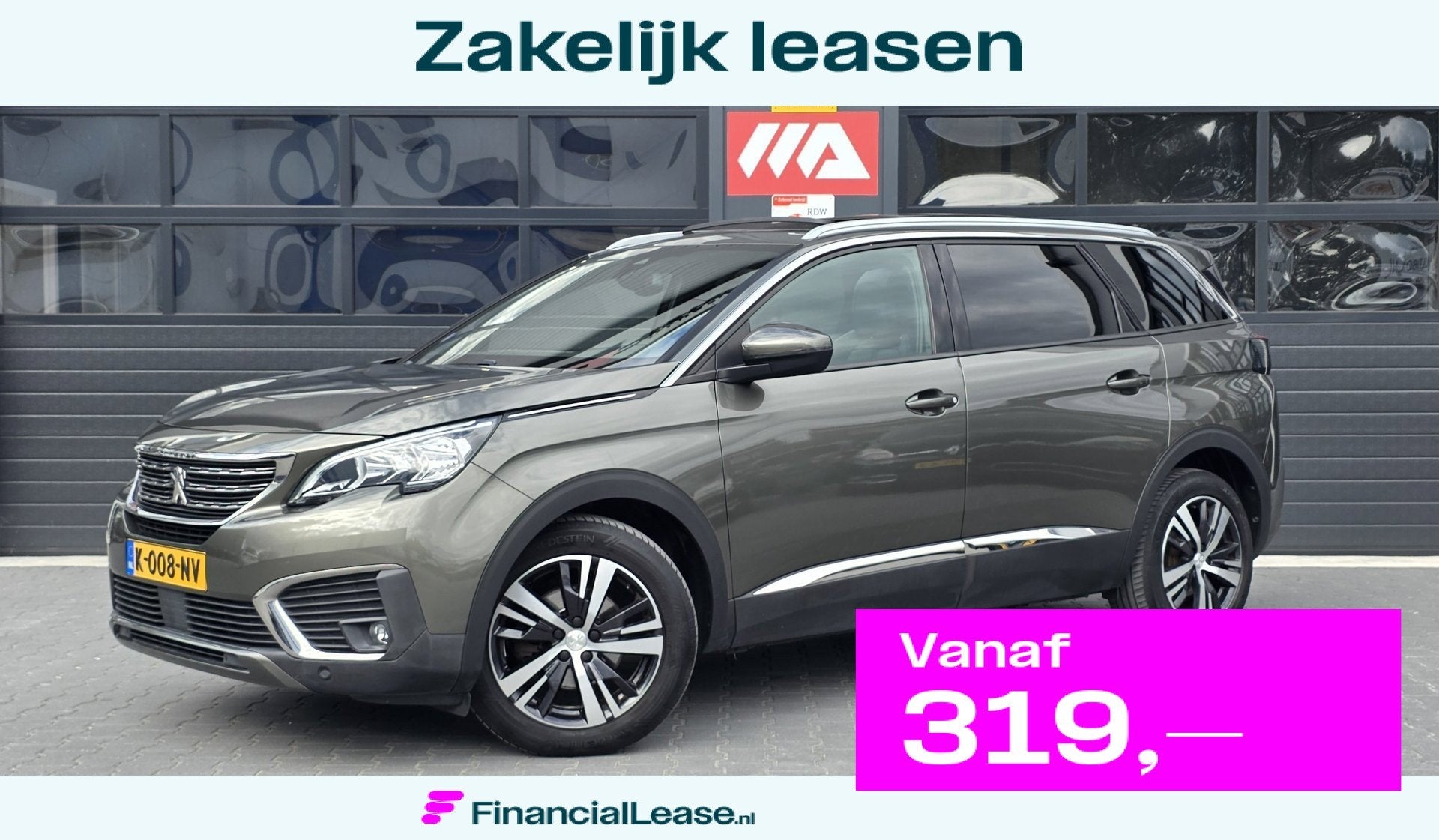 Peugeot 5008 1.2 PureTech GT-Line | PANO | CAMERA | 7 PERSOO, Dealer onderhouden, 1280 kg, Gebruikt, 1199 cc