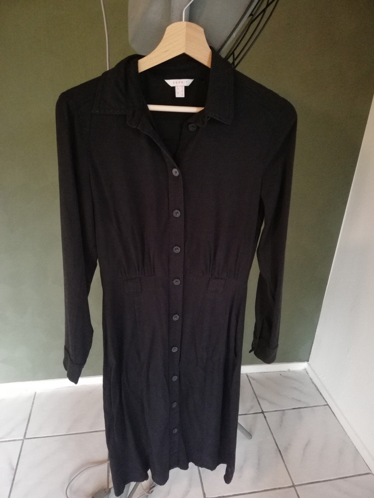 Jurk  EDC esprit zwart lange mouw maat XS/34  nieuw, Zwart, Nieuw, Ophalen of Verzenden, Maat 34 (XS) of kleiner