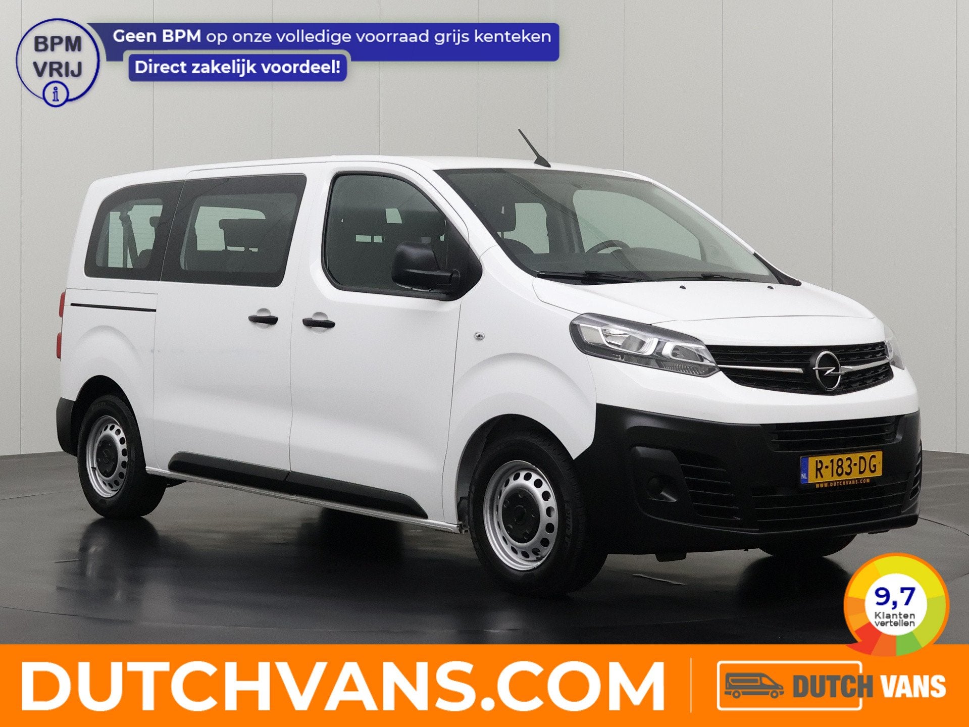 Opel Vivaro Combi 1.5CDTI 9-Persoons | Personenbus | Kombi |, Auto's, Voorwielaandrijving, Stof, 1634 kg, Wit