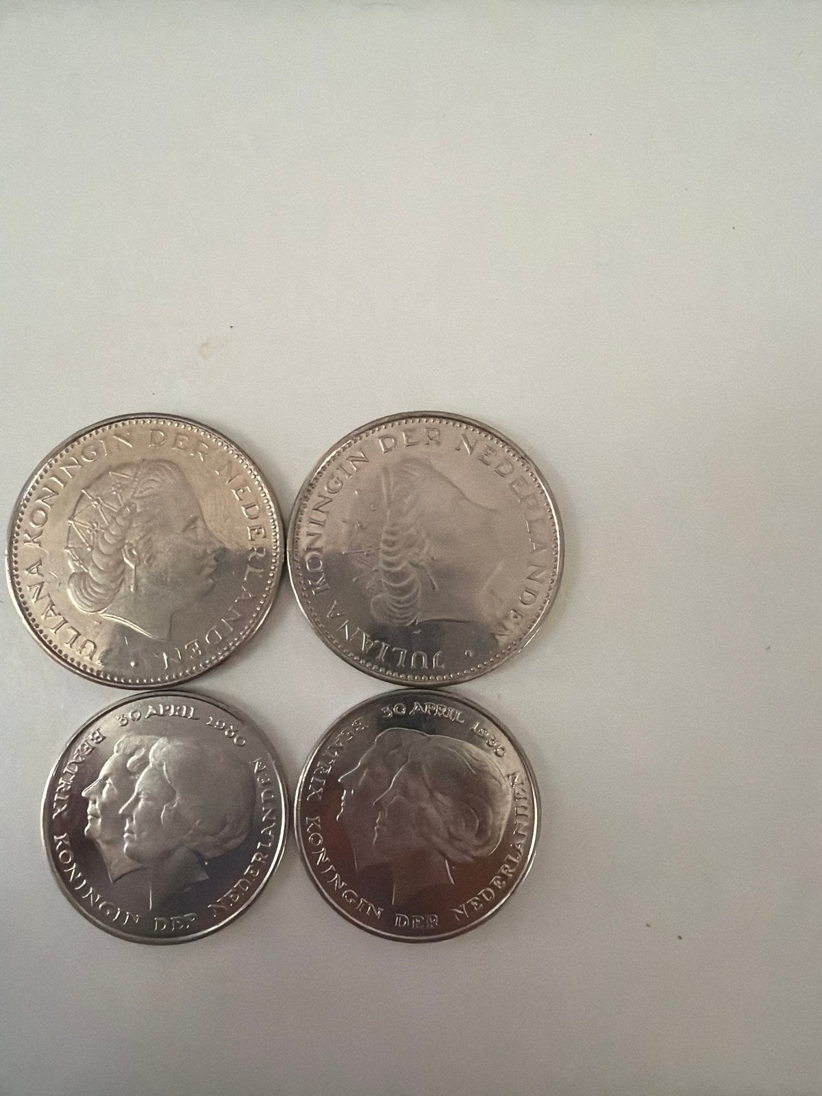 Rijksdaalders 1979 en Guldens 1980 (geen zilver), Ophalen, Koningin Juliana, Overige waardes, Setje