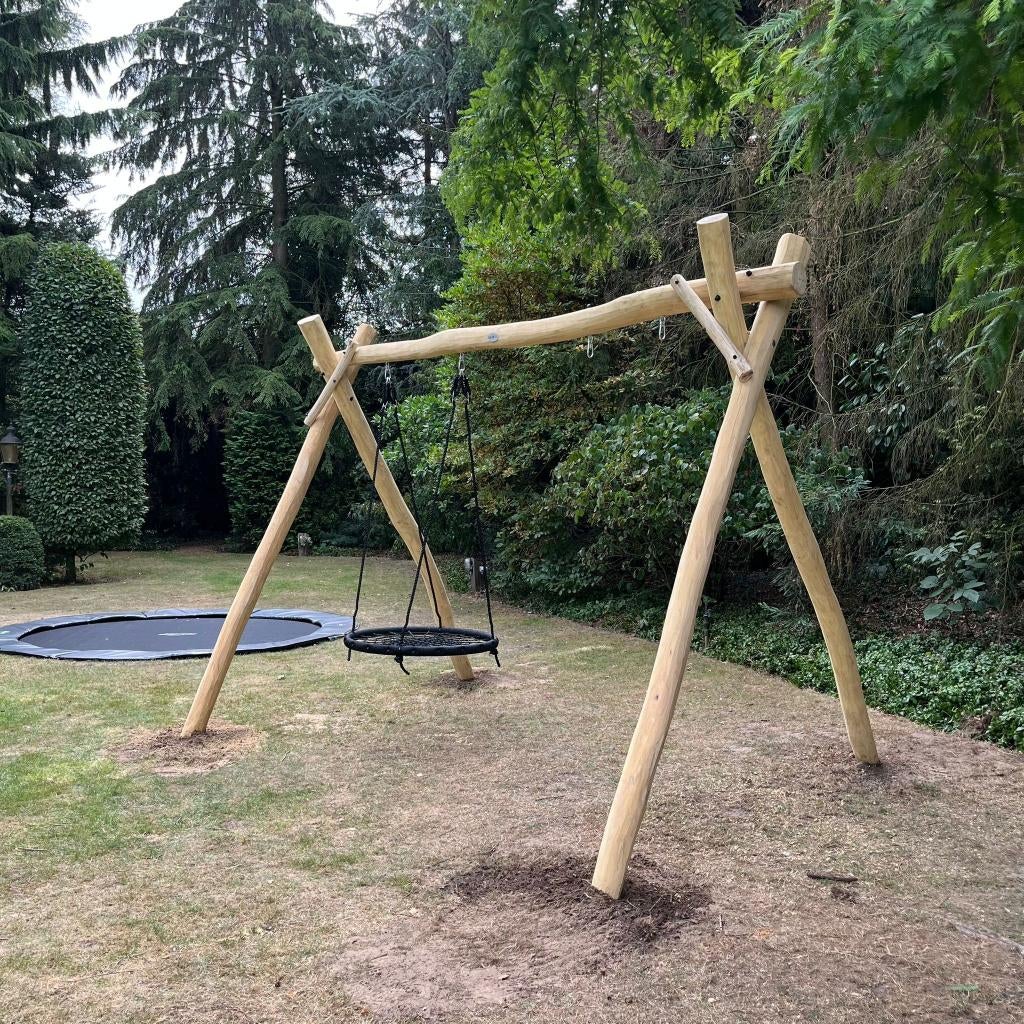 Robinia Schommel X-model – Duurzaam & Stijlvol Speelplezier, Kinderen en Baby's, Speelgoed | Buiten | Speeltoestellen, Nieuw, Schommel