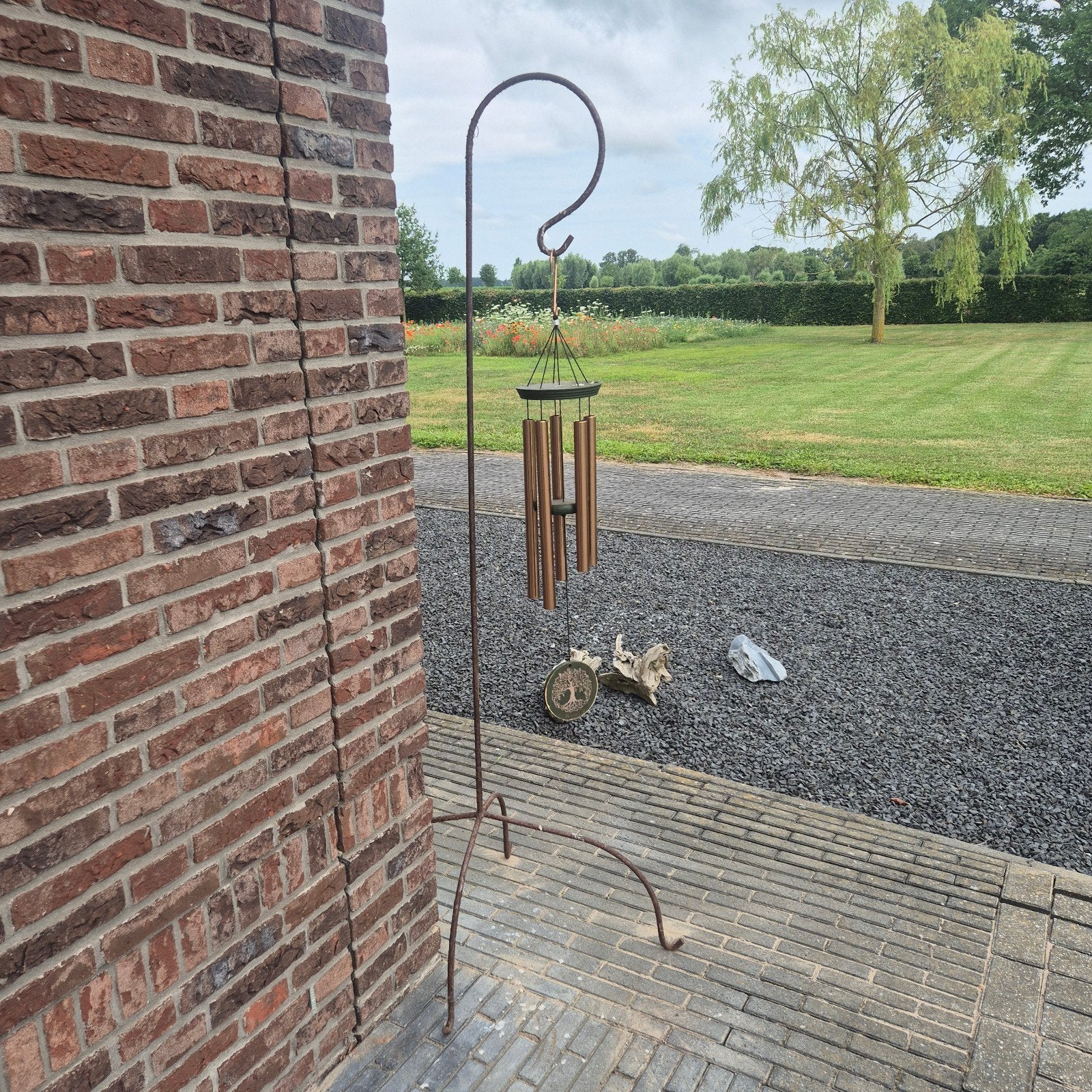 Staandaard met wind gong, Verzenden
