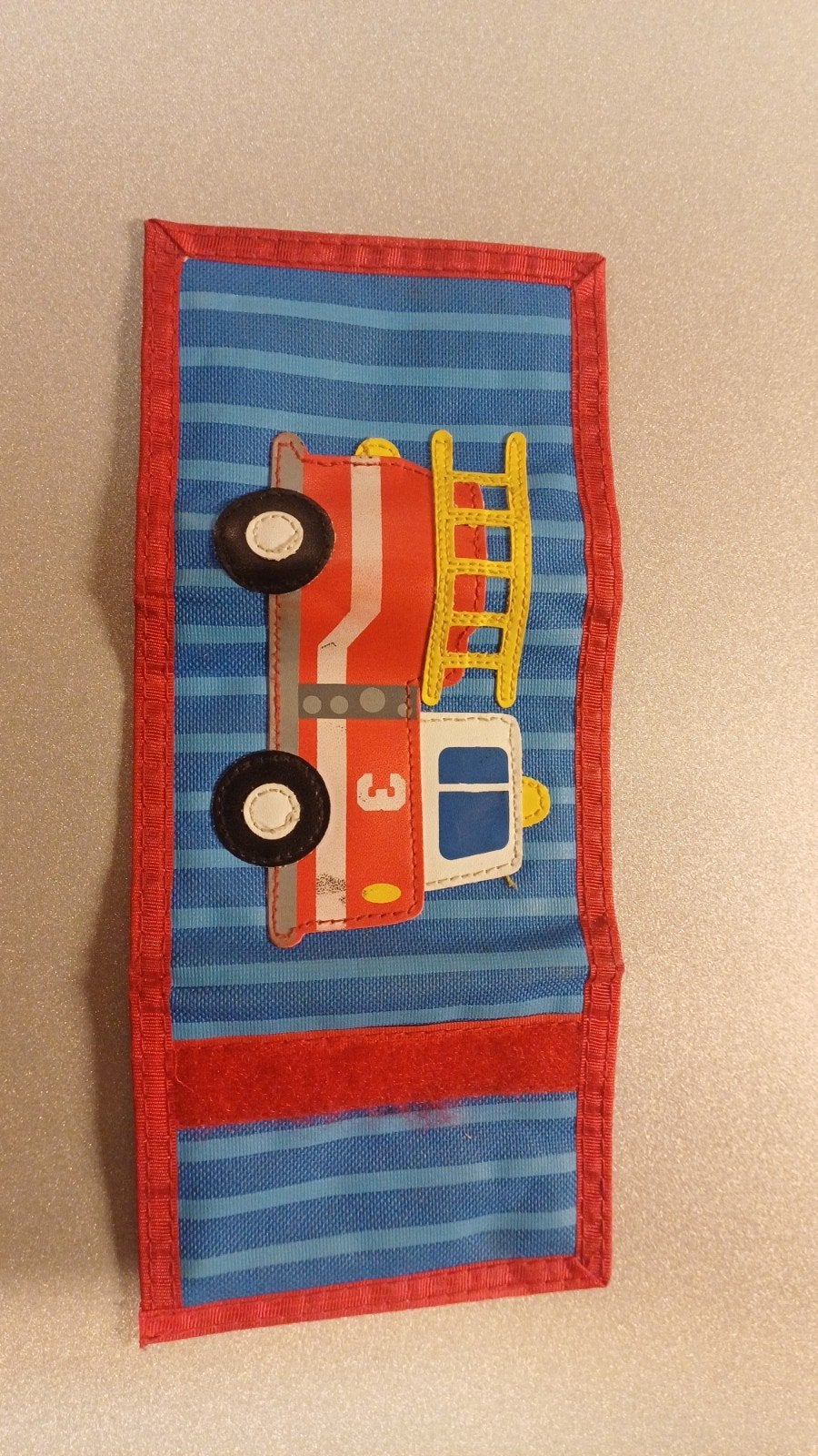 Leuke kinderportemonnee met brandweerauto, Ophalen of Verzenden, Zo goed als nieuw, Blauw, Overige merken