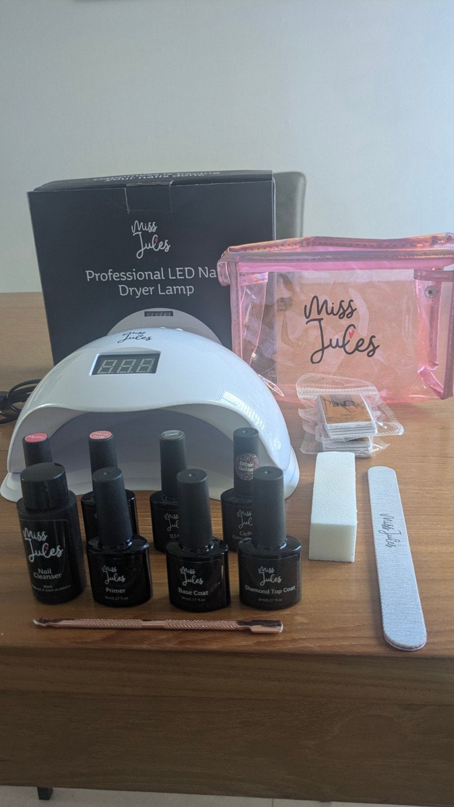Miss Jules BIAB starterset + 15 extra nagellak, Ophalen of Verzenden, Zo goed als nieuw, Overige typen