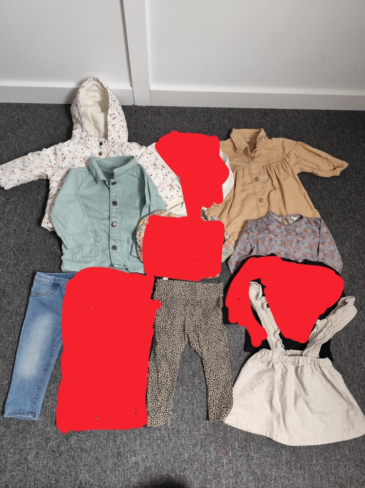 kledingbundel meisje herfst/winter maat 74, Ophalen of Verzenden, Gebruikt, Maat 74