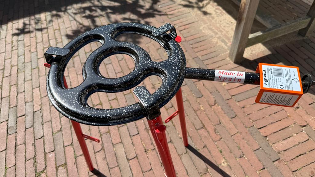 Paella brander met pan en onderstel - Zo goed als nieuw, Ophalen of Verzenden, Zo goed als nieuw