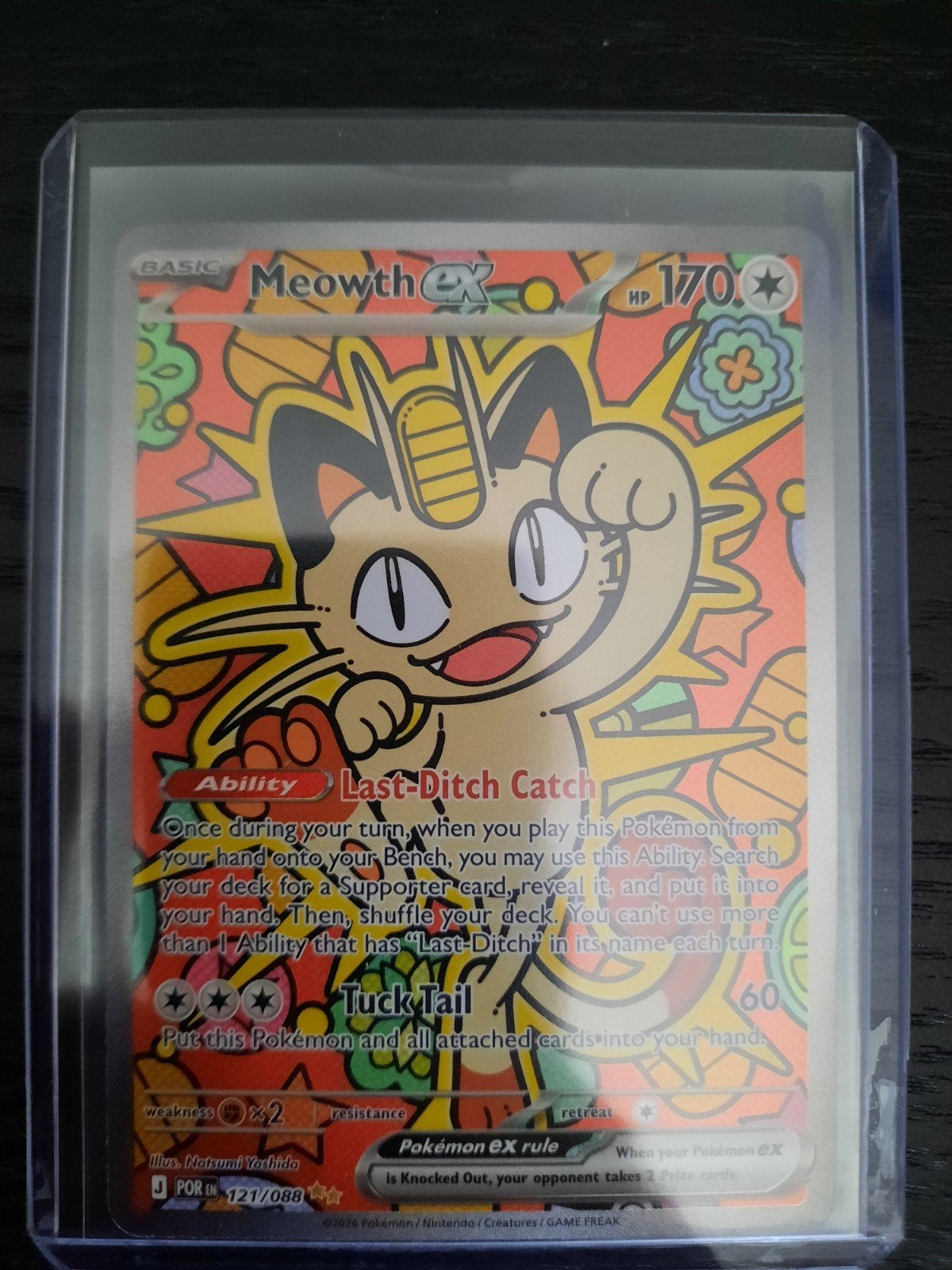 Meowth ex (121/088) - Pokémon Kaart