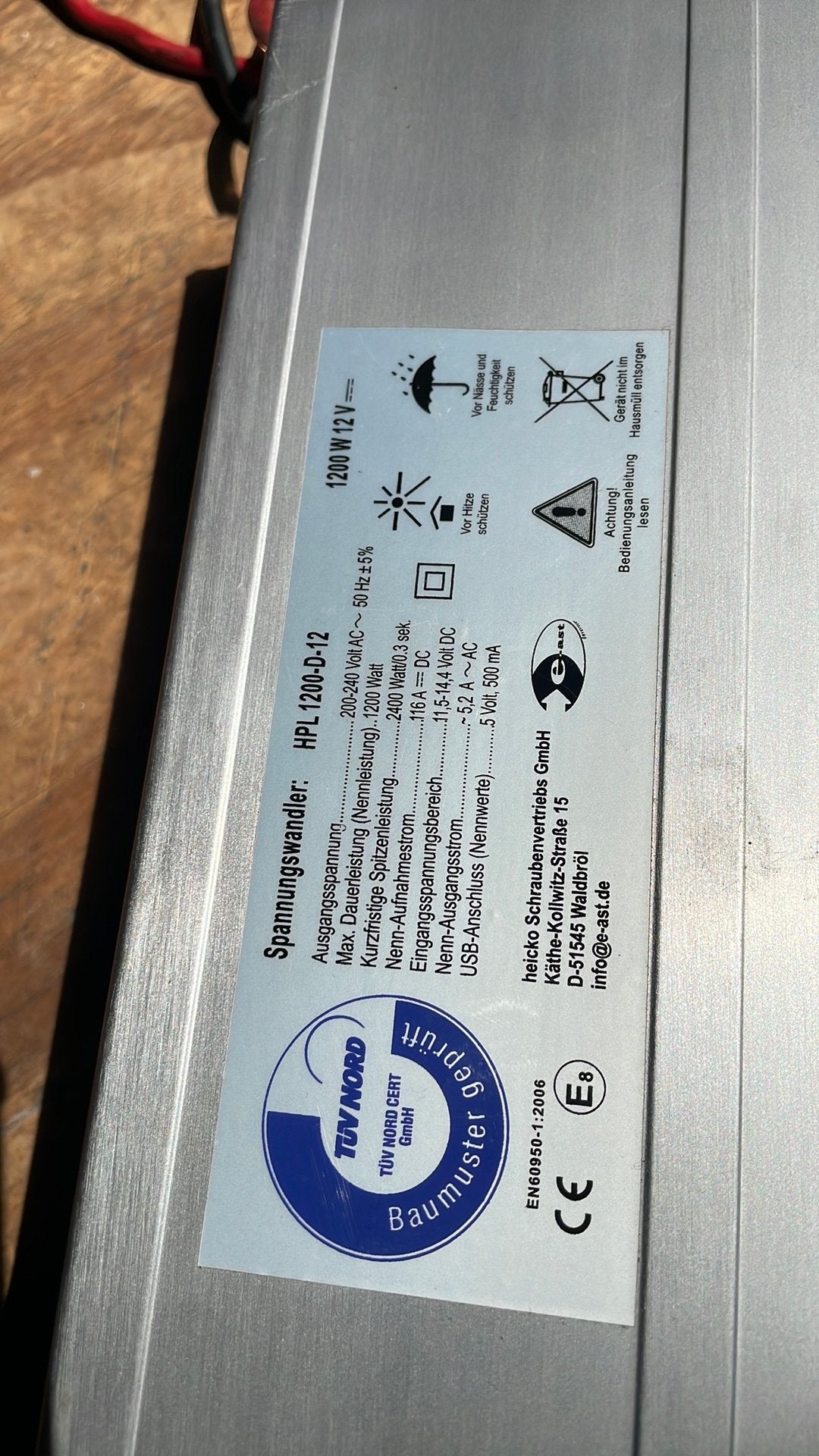 Omvormer 1200 watt, Ophalen of Verzenden