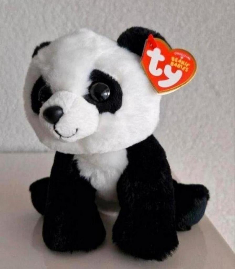 Ty Beanie Babies knuffel Pandabeer Baboo, Kinderen en Baby's, Speelgoed | Knuffels en Pluche, Ophalen of Verzenden, Zo goed als nieuw