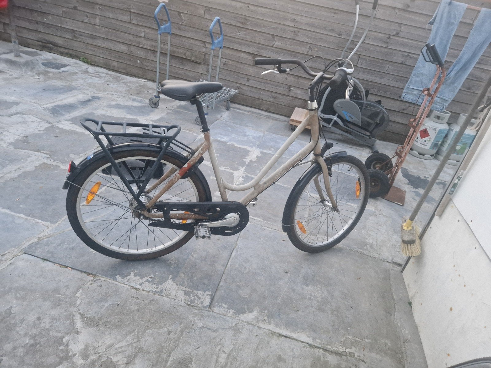 Damesfiets met lage instap en bagagedrager, Overige merken, Ophalen of Verzenden, 50 tot 53 cm, Trommelrem