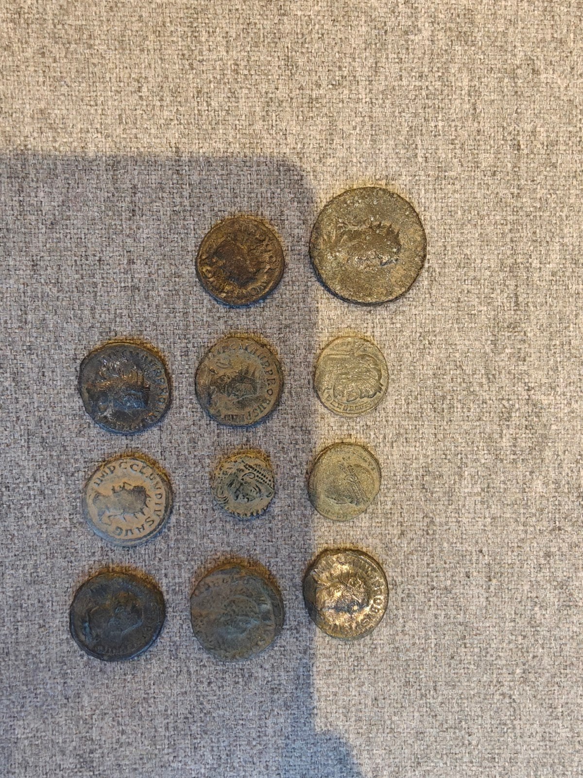 Lot van 11 Romeinse authentieke munten, Ophalen of Verzenden, Overige landen, Zilver