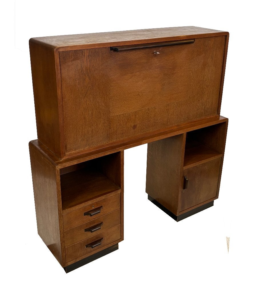 Art Deco Amsterdamse School werkplek secretaire, Ophalen, Art Deco, Gebruikt, Art Deco