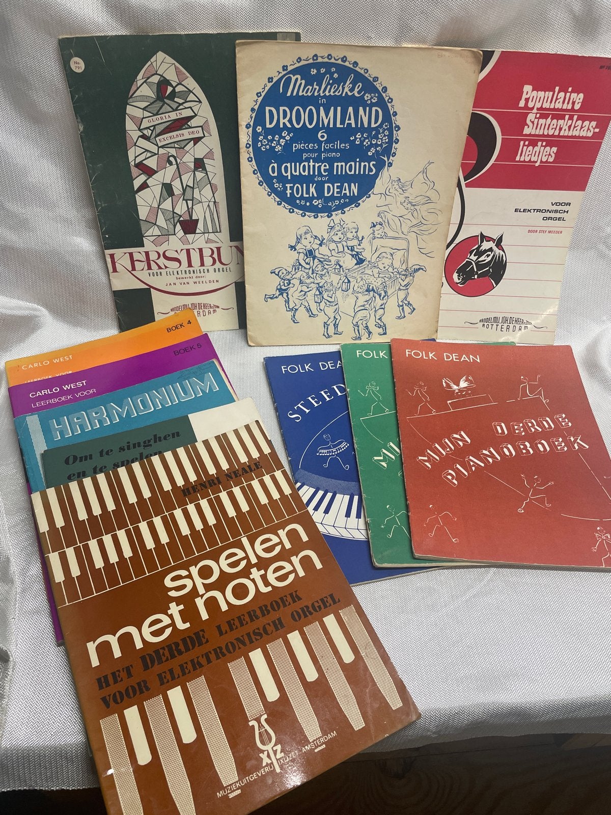 11 Stuks Vintage Muziekboeken: Piano, Orgel, Harmonium, Ophalen, Gebruikt, Overige genres, Les of Cursus