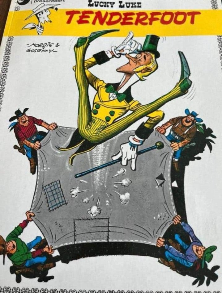 Lucky Luke - Tenderfoot (Morris & Goscinny), Eén stripboek, Ophalen of Verzenden, Gelezen