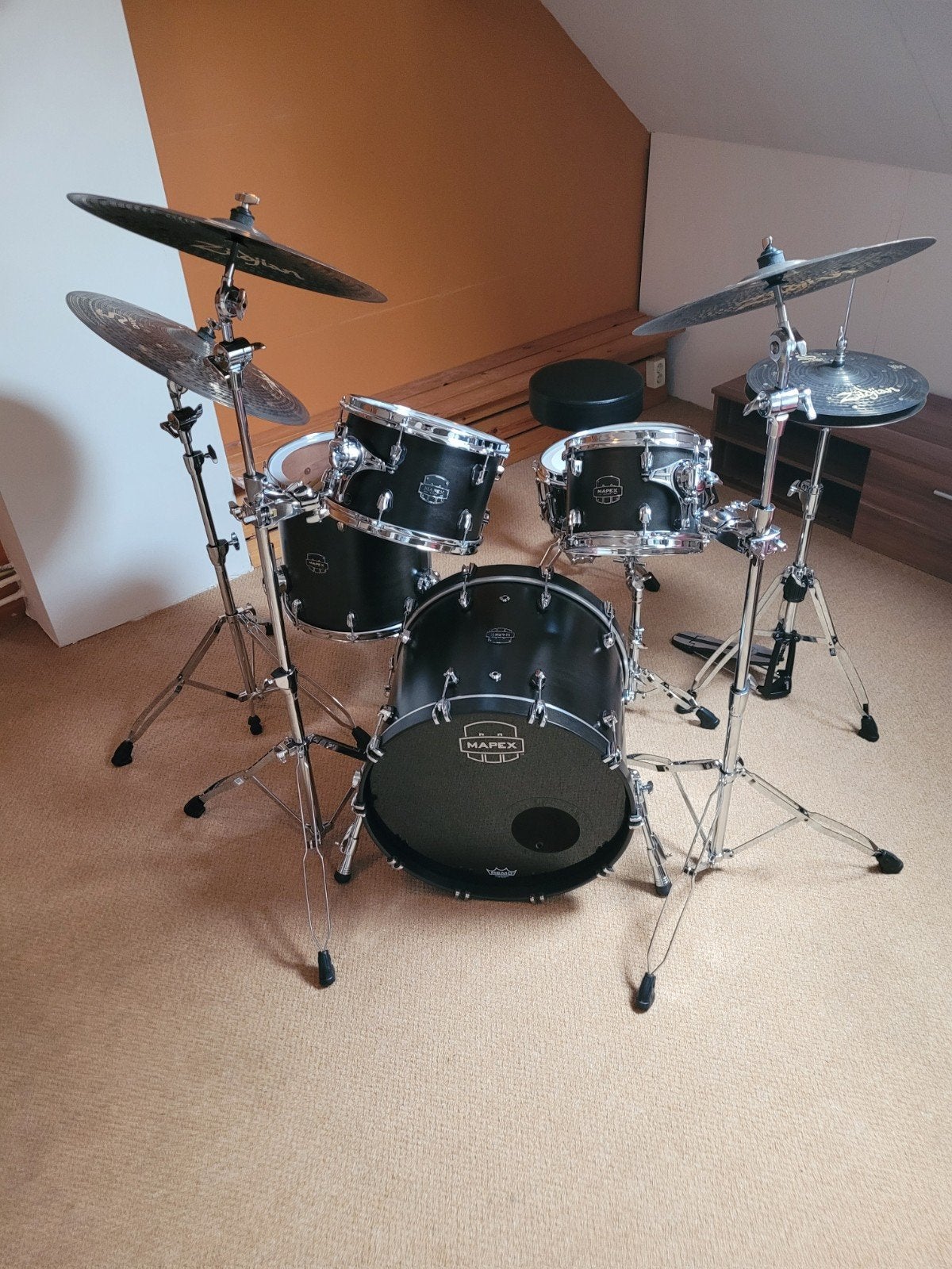 Mapex Saturn Satin Black, Ophalen, Zo goed als nieuw, Overige merken