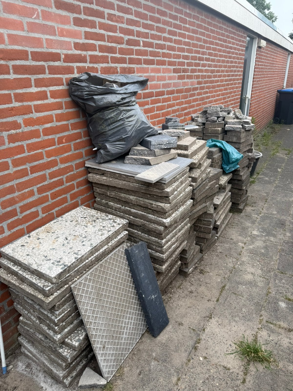 Tuin tegels Gratis, Ophalen, Gebruikt, Beton, Terrastegels