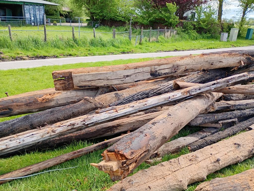 Brandhout, Doe-het-zelf en Verbouw, Hout en Planken, Ophalen, 50 mm of meer, Pallet, Minder dan 200 cm