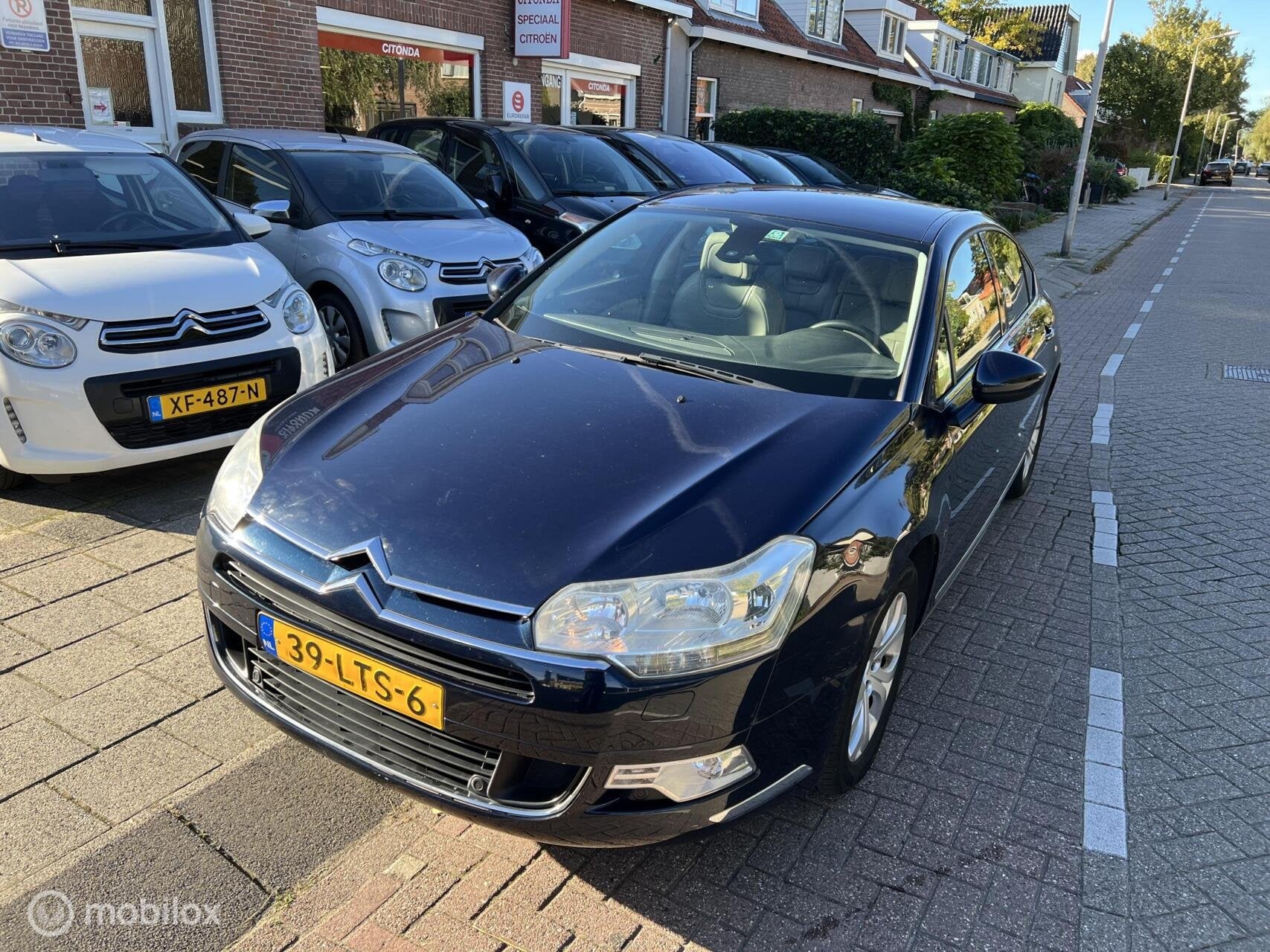 Citroen C5 1.6 THP Exclusive,leer, pdc, Auto's, Voorwielaandrijving, Euro 5, 15 km/l, Blauw