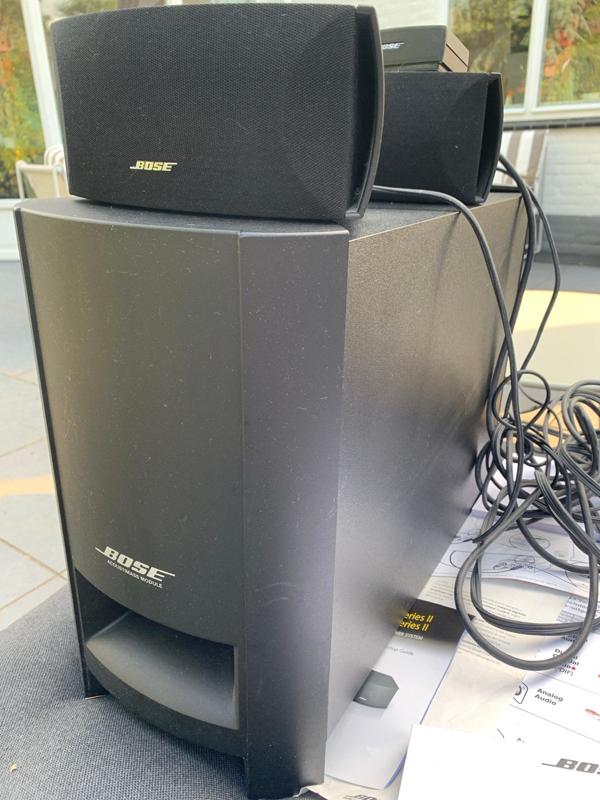 Bose CineMate Series II met Philips Blu-ray speler, Gebruikt, 2.1-systeem, Blu-ray-speler, 70 watt of meer