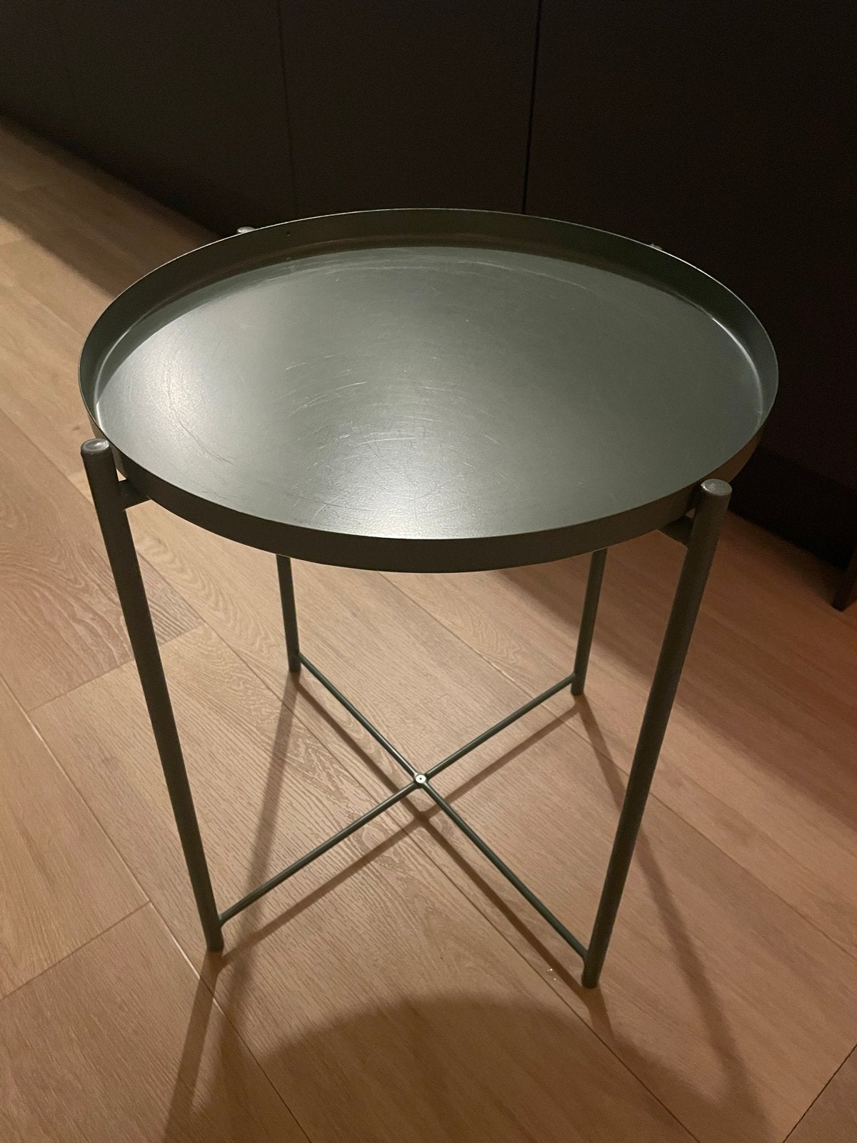 Gladom salontafel groen, Metaal of Aluminium, Rond, 55 tot 75 cm, Zo goed als nieuw