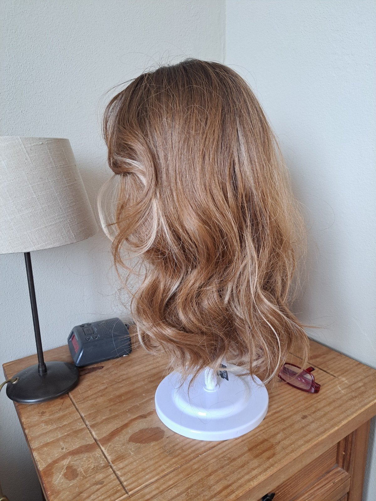 Blond gemêleerd haarwerk Mt s/m, Ophalen of Verzenden, Pruik of Haarverlenging