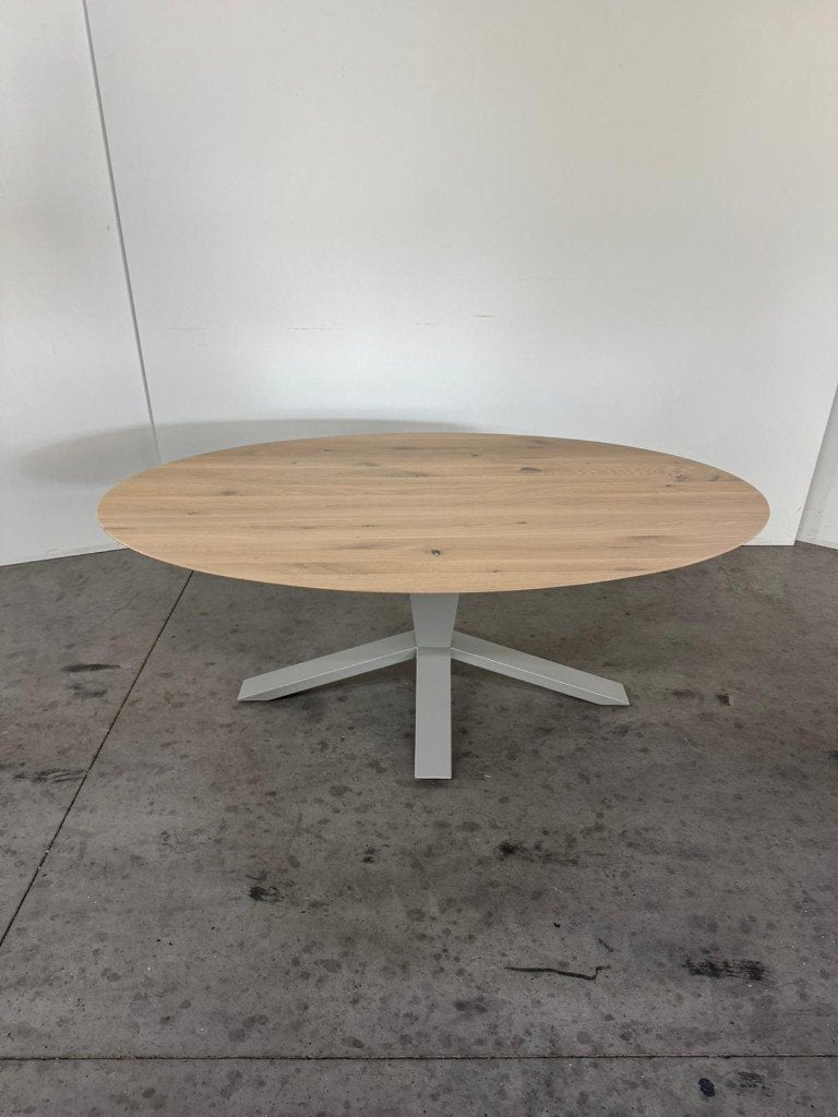 Nieuwe Bert Plantagie eettafel ovaal 180x105x69cm, Huis en Inrichting, Tafels | Eettafels, Ophalen, 100 tot 150 cm, Eikenhout