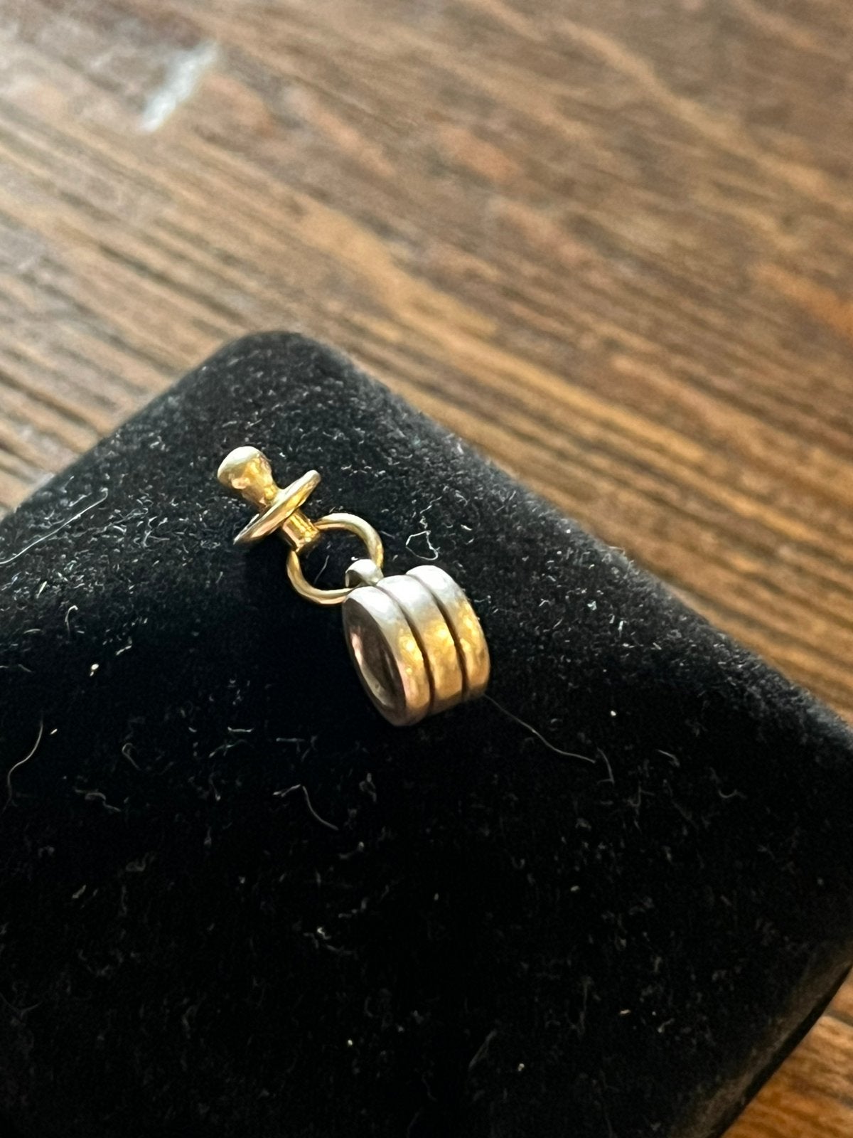 Pandora bedel met gouden speen., Ophalen of Verzenden, Zo goed als nieuw, Goud, Pandora