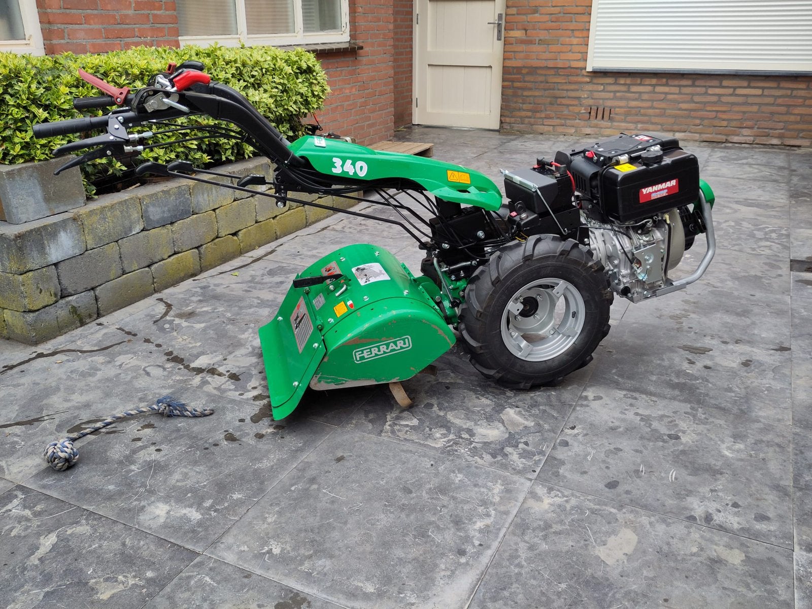 Ferrari 340 Powersafe diesel tuinfrees 10 pk Yanmar E-start, Tuin en Terras, Ophalen, Gebruikt