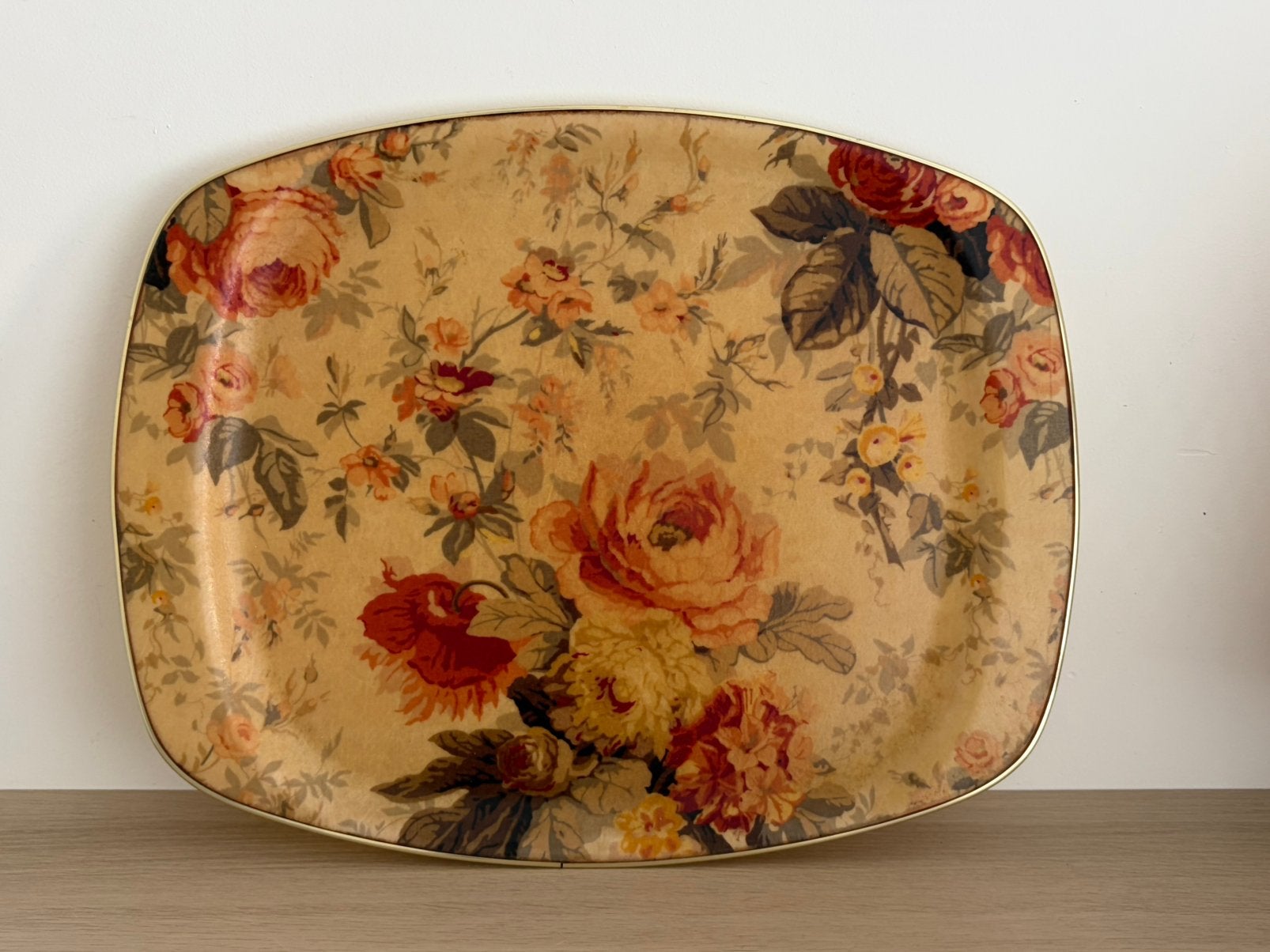Vintage glasvezel dienblad van Keswick, Ophalen of Verzenden, Zo goed als nieuw, Hout