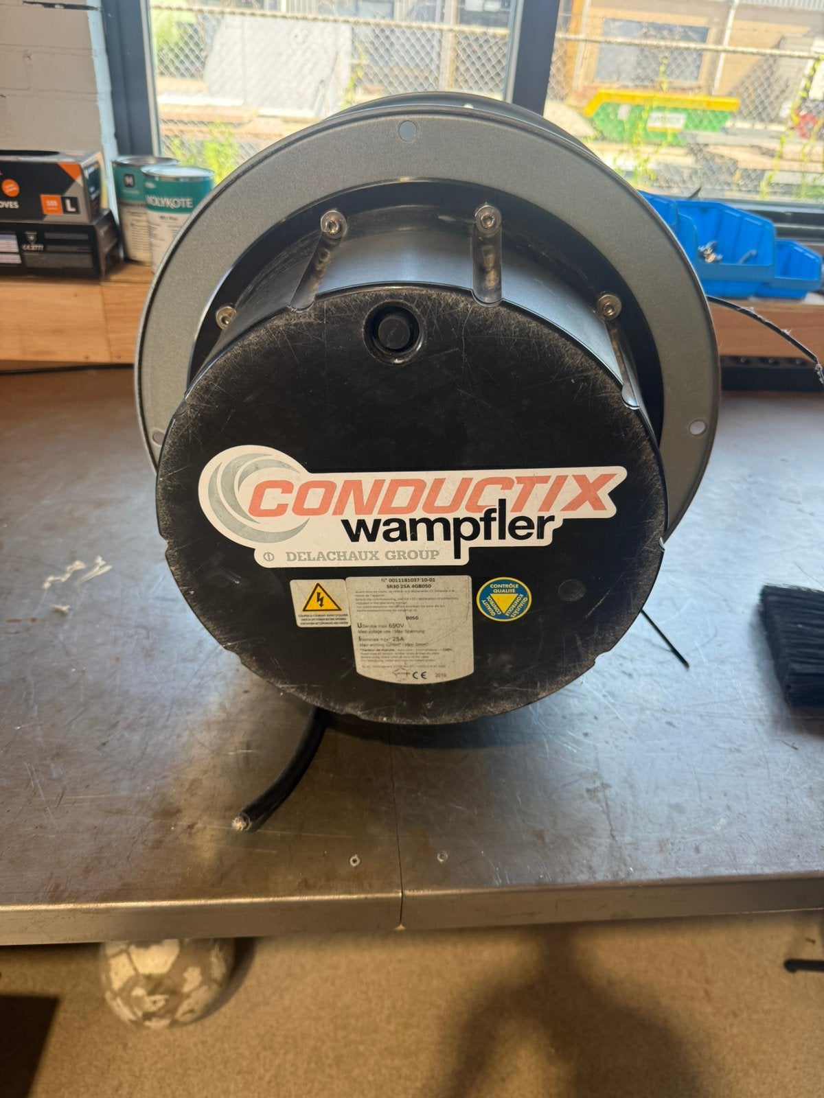Veerkabel haspel Wampfler conductix, Ophalen, Zo goed als nieuw, Kabel of Snoer