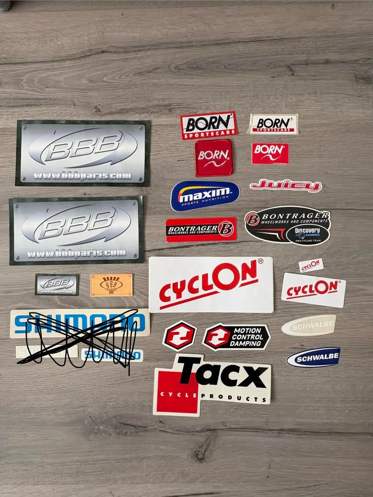 Diverse fiets- en sportmerkstickers - Nieuwstaat, Verzamelen, Ophalen of Verzenden, Nieuw, Merk
