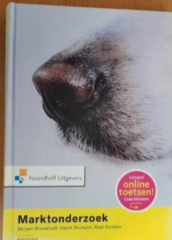 Marktonderzoek (Mirjam Broekhoff, Harm Stumpel,Roel Kooiker), Ophalen of Verzenden, Beta, Zo goed als nieuw, HBO