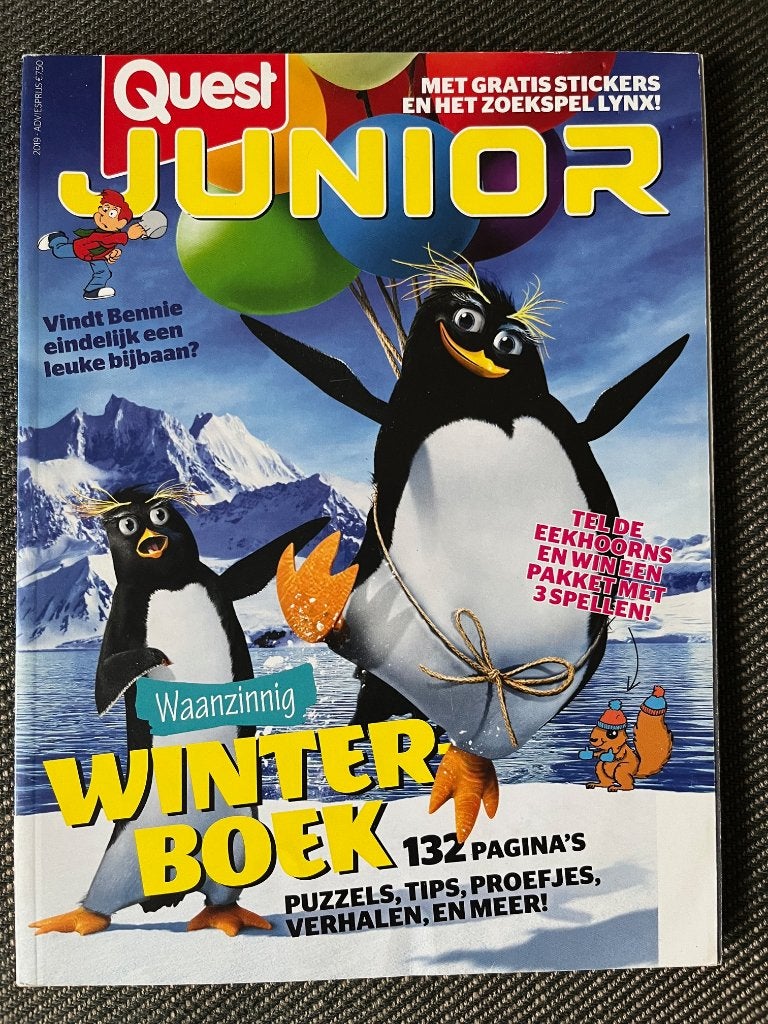 Doeboek - Quest Junior WINTERBOEK. (NIEUW) 2019, Fictie algemeen, Quest Junior, Ophalen of Verzenden, Zo goed als nieuw