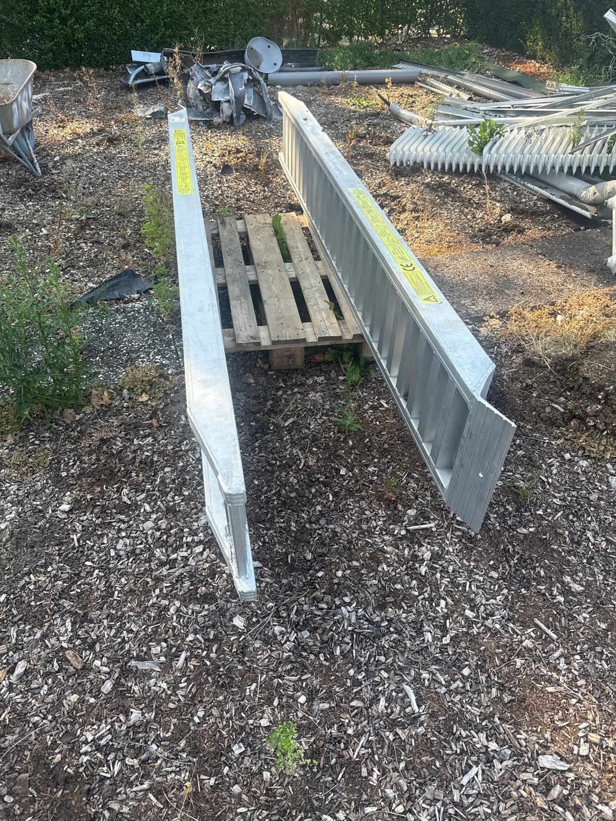 Stevige aluminium set rijplaten. Gebruikt, goede staat, Ophalen, Gebruikt