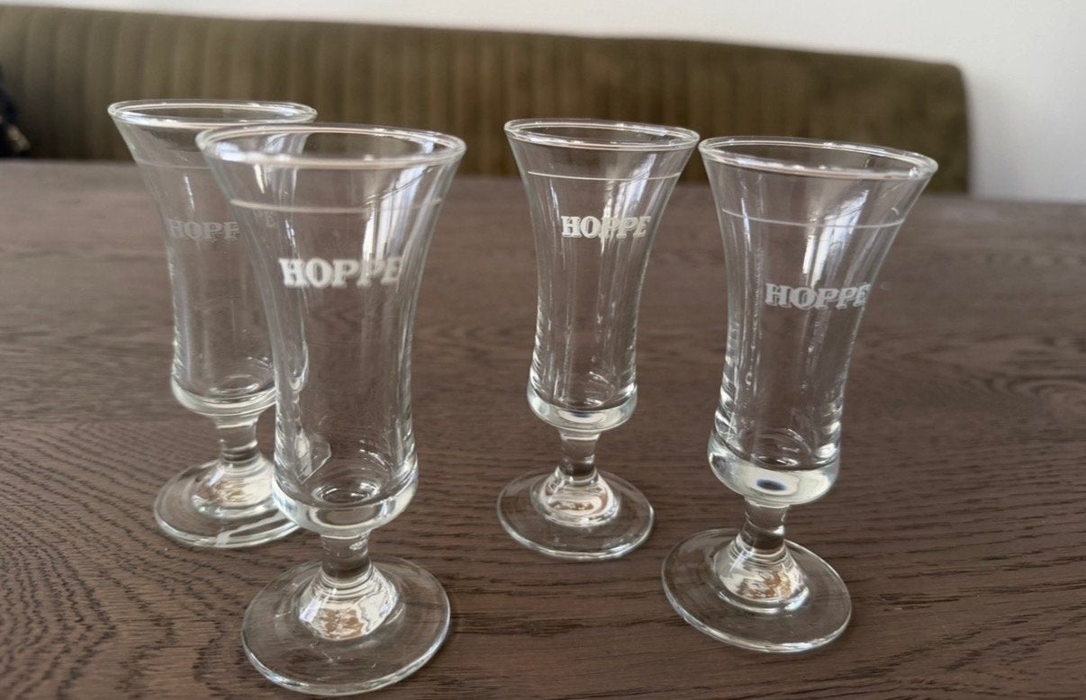 Set van 4 Hoppe borrelglaasjes, Ophalen of Verzenden, Nieuw