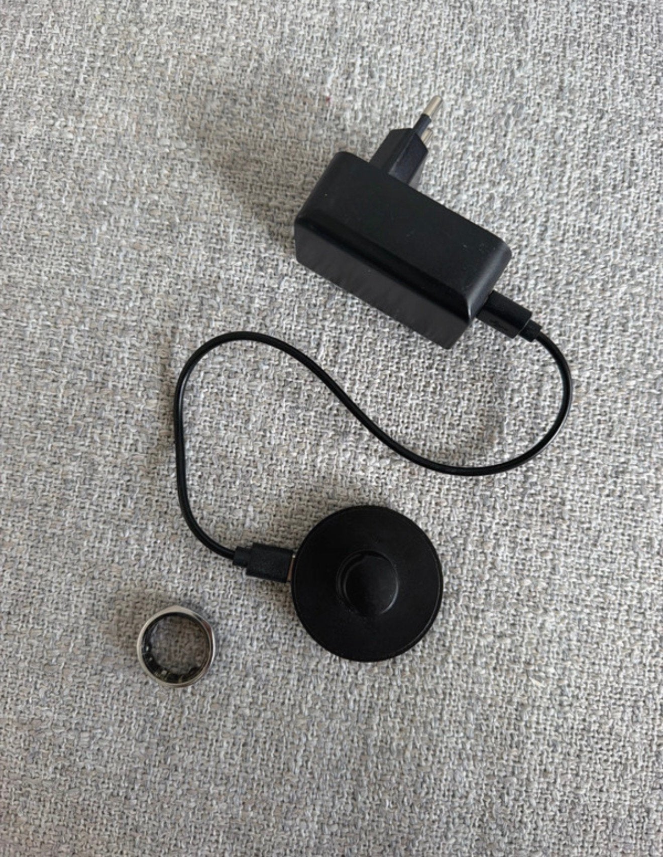 Oura Gen 3 Heritage Silver maat 9, Ophalen, Zo goed als nieuw, Zilver, Dame of Heer