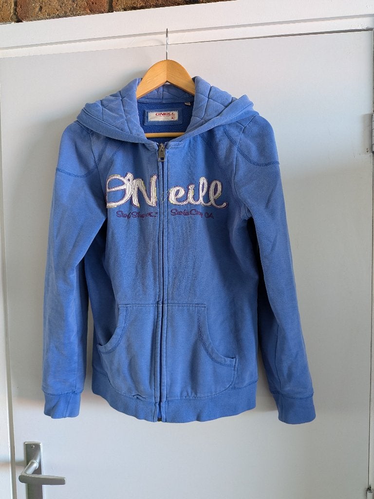Blauw O'Neill vest met capuchon en rits – Maat M (Dames), Maat 38/40 (M), Blauw, Ophalen of Verzenden, O'Neill