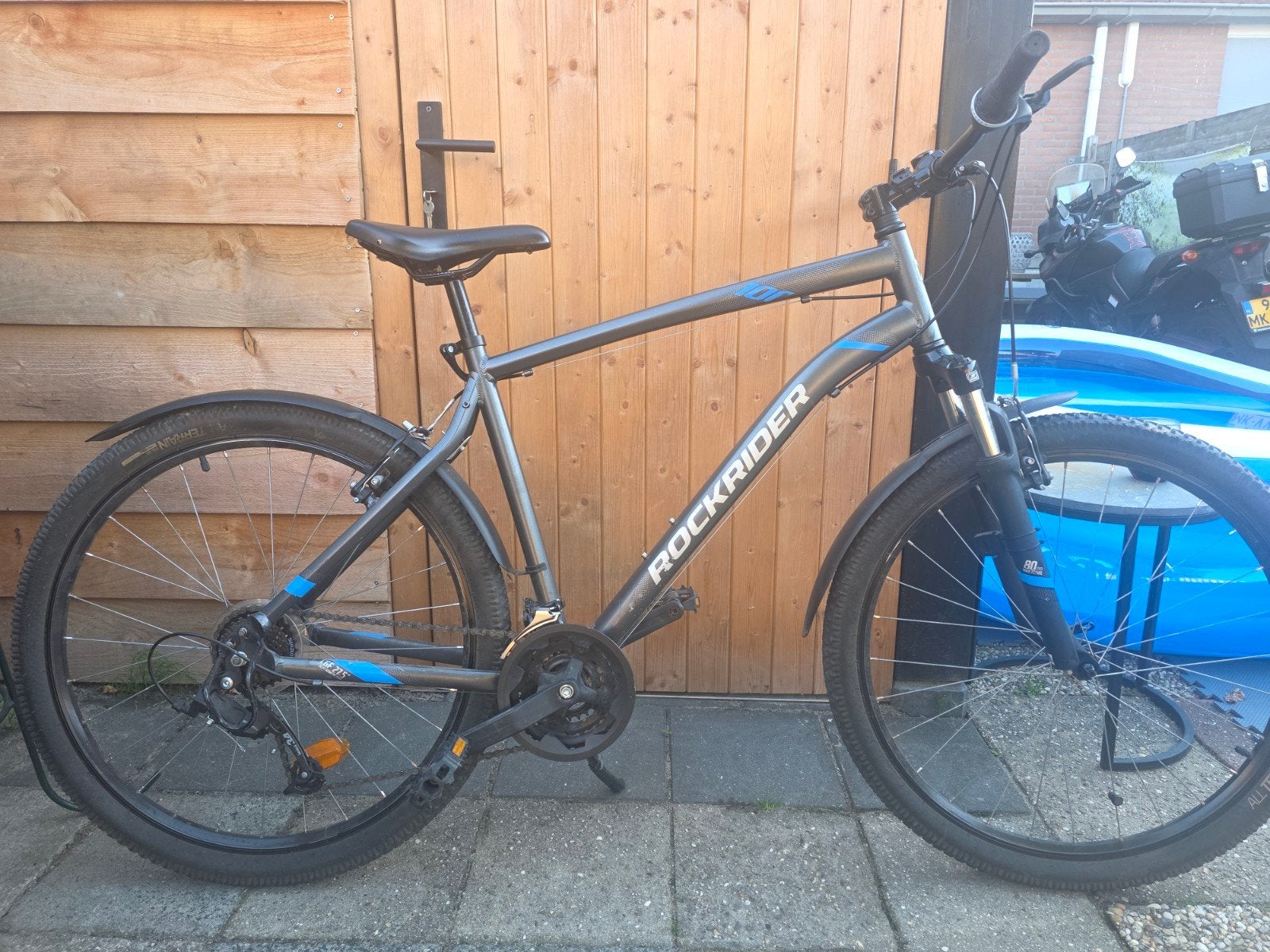 rockrider st100 XL mountainbike, Overige maten, Meer dan 20 versnellingen, Trommelrem, Ophalen
