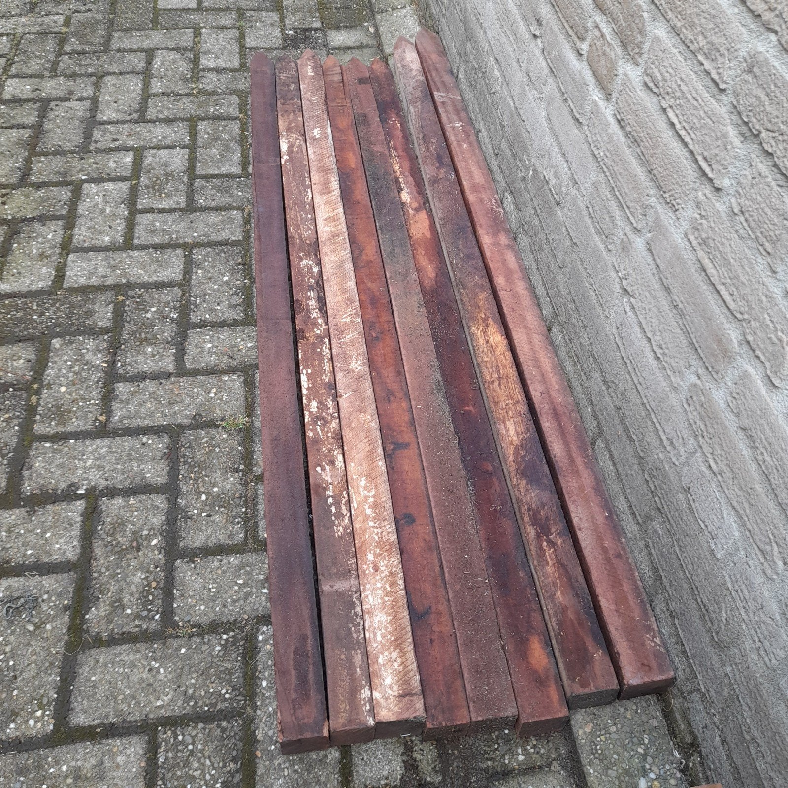 Hardhouten palen 150 cm, B-keus, piketpalen, balken, Ophalen, Palen, Nieuw, Hardhout
