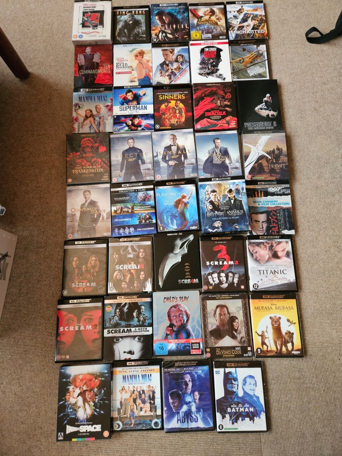 4K UHD BLURAY verzameling te koop, Verzenden, Film, 4K Ultra HD Blu-ray, Zo goed als nieuw