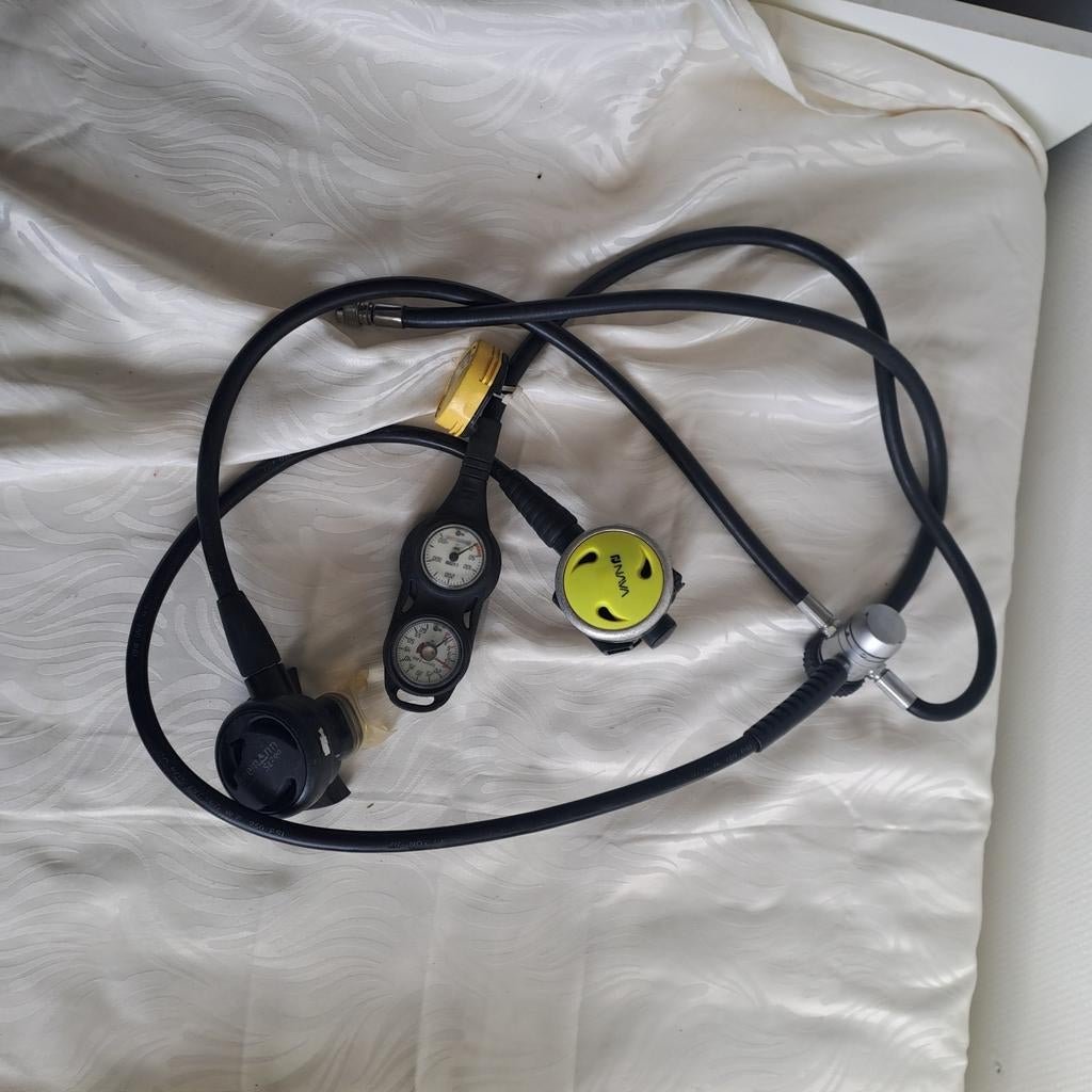 Ademautomaat, Drukmeter, Dieptemeter, Octopus, Comp, Watersport en Boten, Ophalen of Verzenden, Gebruikt, Duikcomputer